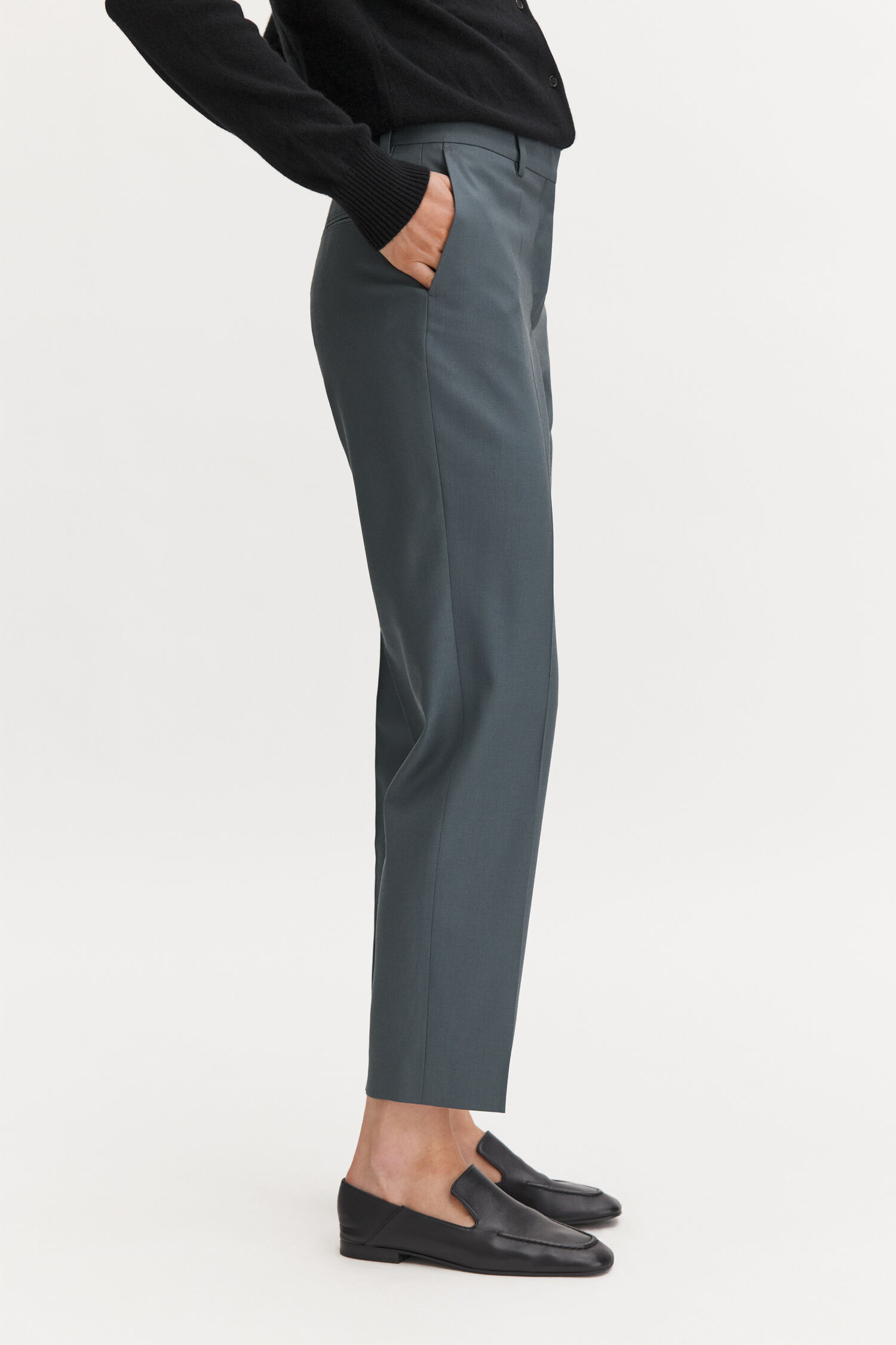 Emma Cropped Cool Wool Trousers